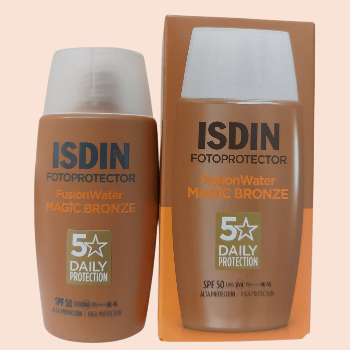 Fotoprotector con color Isdin fusion water bronze