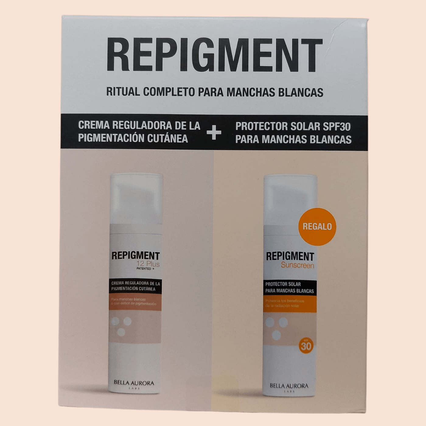 Crema repigmentante para vitíligo Repigment Bella Aurora