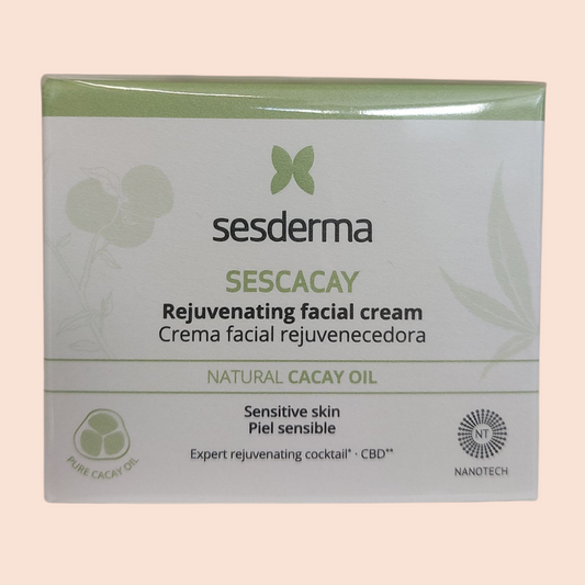 Crema facial piel sensible aceite de Cacay